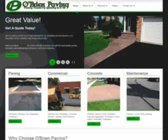 Obrienpavinginc.com(O'Brien Paving Inc) Screenshot