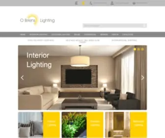 Obrienslighting.com(O Briens Lighting) Screenshot