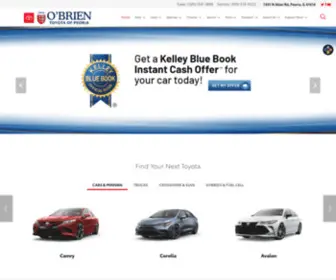 Obrientoyotaofpeoria.com(O'Brien Toyota of Peoria) Screenshot