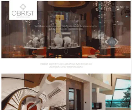 Obrist-Interior.ch(Obrist Interior) Screenshot