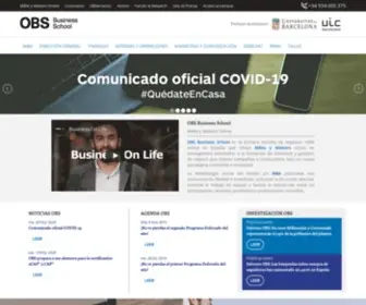 OBS-Edu.com(OBS Business School: MBAs y Másters 100% Online) Screenshot