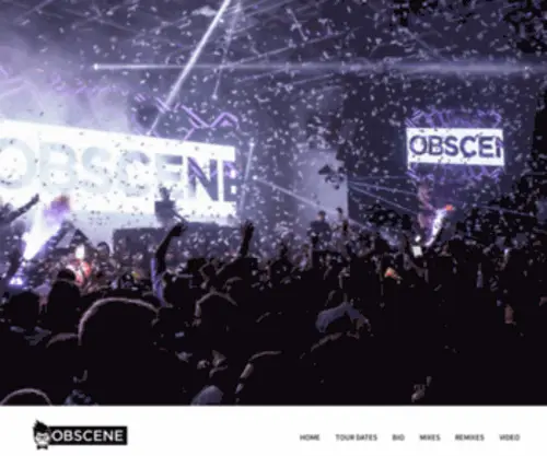 Obscenesounds.com(DJ OBSCENE) Screenshot