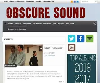 Obscuresound.com(Indie Music Blog) Screenshot