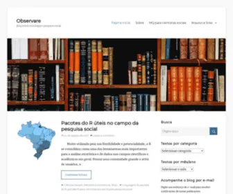 Observare.slg.br(Blog sobre sociologia e pesquisa social) Screenshot