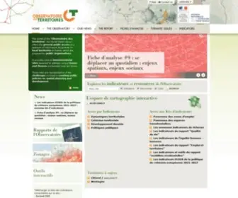 Observatoire-Des-Territoires.gouv.fr(L'Observatoire des Territoires) Screenshot