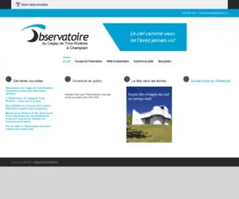 Observatoire.qc.ca(L'Observatoire du Cégep de Trois) Screenshot