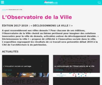 Observatoiredelaville.com(Proximités) Screenshot