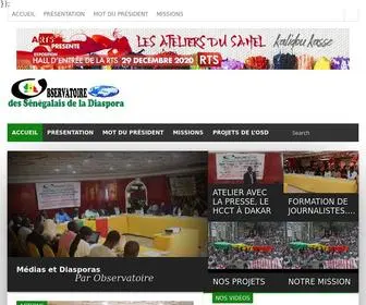 Observatoirediasporasenegal.com(Diasporas Sénégalaises) Screenshot