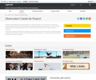 Observatoridelesport.cat(Observatoridelesport) Screenshot