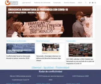 Observatoriodeconflictos.org.ve(Observatorio Venezolano de Conflictividad Social) Screenshot