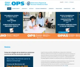 Observatoriorh.org(Observatorio Regional de Recursos Humanos de Salud) Screenshot