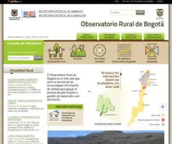 Observatorioruralbogota.gov.co(Observatorio) Screenshot