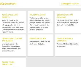 Observepoint.tools(ObservePoint Tools) Screenshot