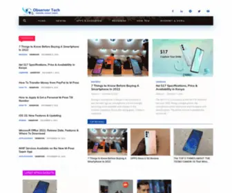 Observer.co.ke(Tech News & Reviews) Screenshot