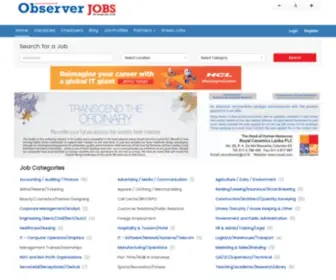 Observerjobs.lk(Find jobs/vacancies/careers/foreign employment in Sri Lanka) Screenshot