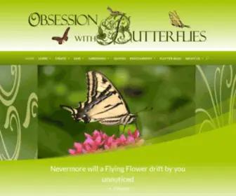 Obsessionwithbutterflies.com(Obsession with Butterflies) Screenshot