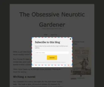 ObsessiveneuroticGardener.com(The Obsessive Neurotic Gardener) Screenshot