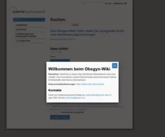 Obsgyn-Wiki.ch(Home :: Obsgyn) Screenshot