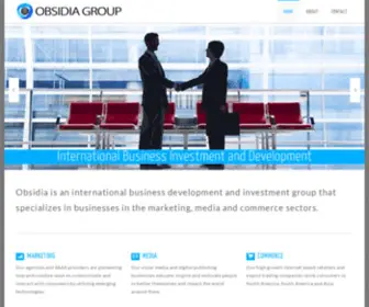 Obsidiagroup.com(Obsidia Group) Screenshot