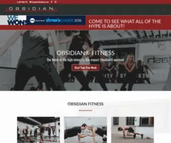 Obsidianfitness.com(Obsidian Fitness) Screenshot