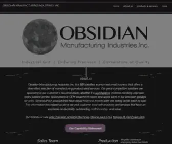 Obsidianmfg.com(Obsidian Manufacturing Ind) Screenshot