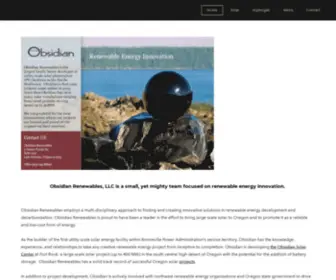 Obsidianrenewables.com(Obsidian Renewables) Screenshot