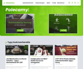 Obstawiamy.info(Bukmacherzy, typy i kody promocyjne) Screenshot