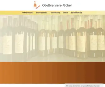 Obstbrennerei-Goebel.de(Obstbrennerei Gbel Reinheim) Screenshot
