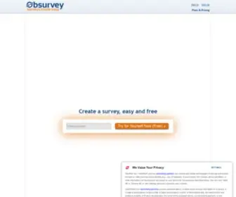 Obsurvey.com(Free Online Survey Maker) Screenshot