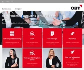 OBT.ch(Treuhand, Prüfung, Beratung, Informatik) Screenshot