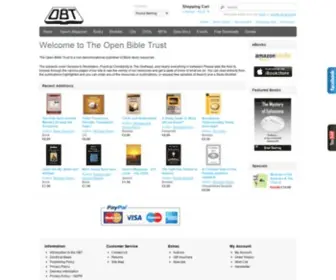 OBT.org.uk(The Open Bible Trust) Screenshot