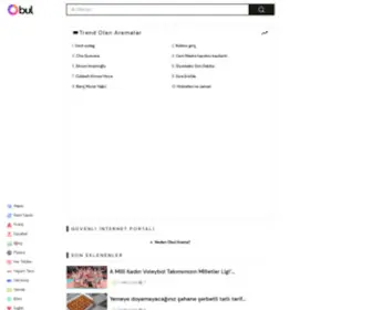 Obul.net(Türkiye'nin Güvenli İnternet Portalı) Screenshot