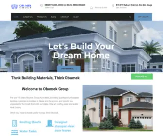 Obumekgroup.com(Your #1 Trusted Destination for Quality and Affordable Building Materials) Screenshot