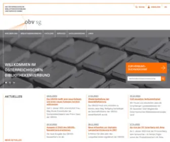 OBVSG.at(Die Österreichische Bibliothekenverbund und Service GmbH) Screenshot
