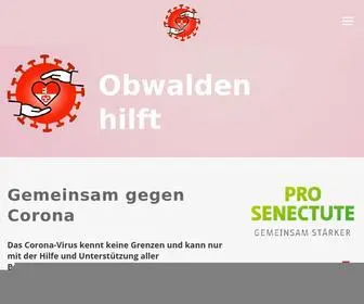 Obwalden-Hilft.ch(Gemeinsam gegen Corona) Screenshot