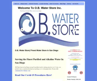 ObwaterStoreinc.com(O.B. Water and Ice Store) Screenshot