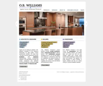 Obwilliams.com(Legendary Architectural Woodwork) Screenshot