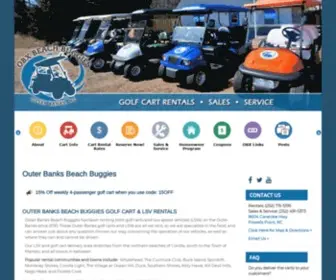 Obxbeachbuggies.com(Golf cart rentals in Duck and Corolla) Screenshot