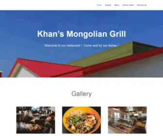 ObxKhans.com(Khan's Mongolian Grill) Screenshot