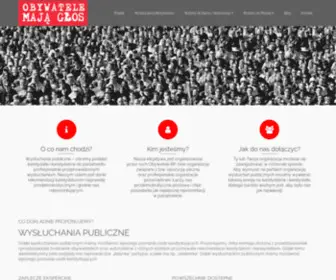 Obywatelemajaglos.pl(Obywatele mają głos) Screenshot