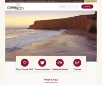 OC-CF.org(Orange County Community Foundation) Screenshot