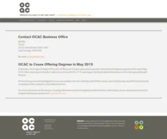 Ocac.edu(Oregon College of Art and Craft) Screenshot