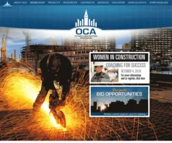 Oca.ca(Ottawa Construction Association) Screenshot