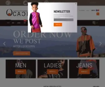 Ocacia.com(Contemporary African Designer Clothing) Screenshot