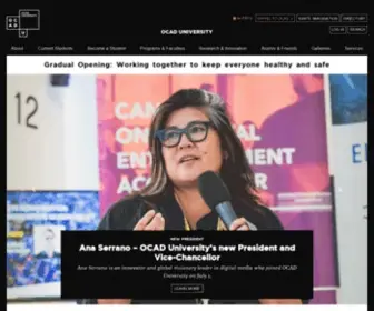 Ocad.ca(OCAD University) Screenshot