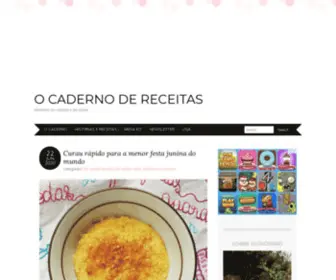 Ocadernodereceitas.com.br(Nós ajudamos) Screenshot