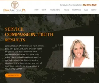 Ocalainjuryfirm.com(Ocala Personal Injury Attorney) Screenshot