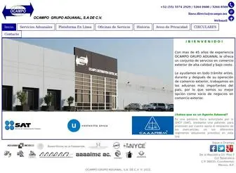 Ocampo.mx(OCAMPO GRUPO ADUANAL) Screenshot