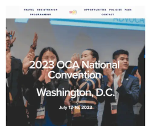 Ocanationalconvention.org(OCA National Convention) Screenshot