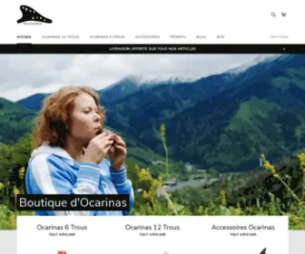 Ocarina-Store.com(Le pays merveilleux des Ocarinas) Screenshot